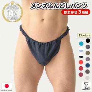 ふんどしパンツ メンズ 下着 ふんどしショーツ Tバック ふんどし 褌 コットン 男性 下着 痒み 肌荒れ 安眠 睡眠 締め付け 男性用 お任せ3枚組