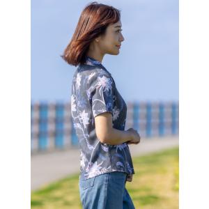 かりゆしウェア シーサー月下美人 オープンシャ...の詳細画像3