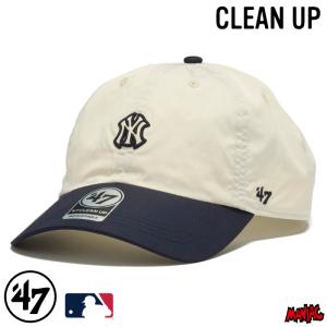 47 キャップ CLEAN UP クリーンナップ ニューヨーク・ヤンキース CRINKLE NYLON サンドストーム / ネイビー 15173620 クリンクルナイロン