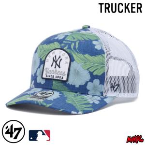 47 キャップ NY TRUCKER トラッカー ニューヨーク・ヤンキース BEACH SIDE ネイビー 14920293 ビーチサイド 花柄 ボタニカル フラワー