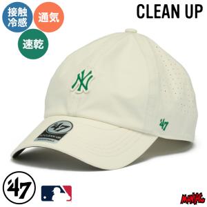 47 キャップ NY CLEAN UP クリーンナップ brrr Pro ニューヨーク・ヤンキース ELEVATED GREENS 接触冷感 吸水速乾 チョーク 14920485 オフホワイト