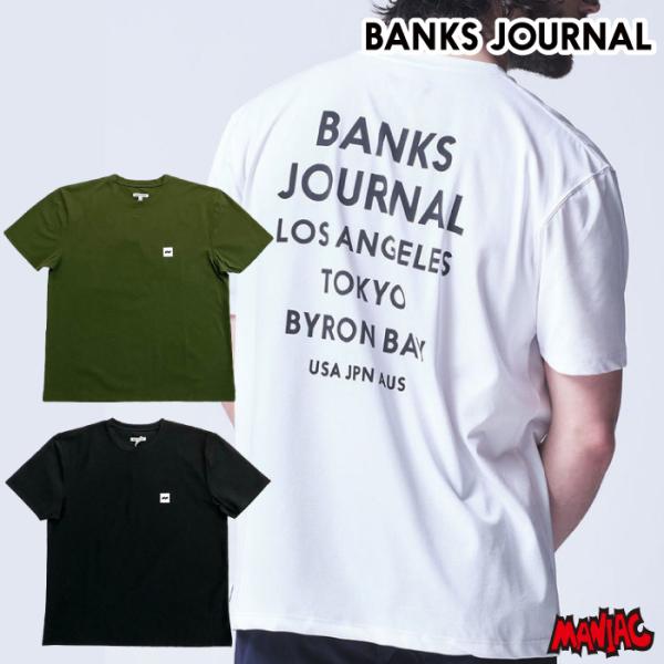 BANKS Tシャツ BANKSJOURNAL バンクスジャーナル メンズ FLAG SURF TE...