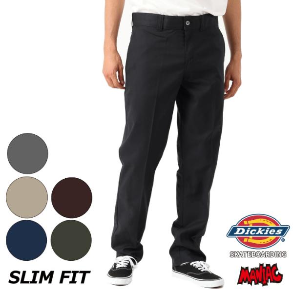 DICKIES ディッキーズ ワークパンツ メンズ SKATE BOARDING SLIM FIT ...