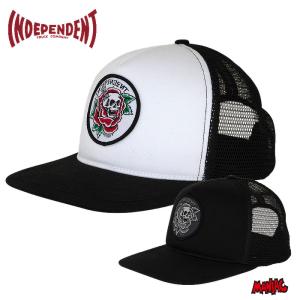 INDEPENDENT インディペンデント 帽子 キャップ メッシュキャップ DRESSEN SKULL ROSE SNAPBACK HAT