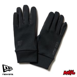 NEWERA ニューエラ 手袋 ウォーマーグローブ イータッチ フリース グローブ 防寒 薄手 スマホ対応 タッチパネル
