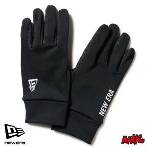 NEWERA ニューエラ 手袋 ウォーマーグローブ イータッチ フリース グローブ 防寒 薄手 スマホ 対応 タッチパネル