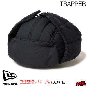 ニューエラ トラッパーハット NEWERA トラッパー Angler Collection THERMOLITE POLARTEC ブラック 14707014 アウトドア 吉田兄弟 メンズ レディース