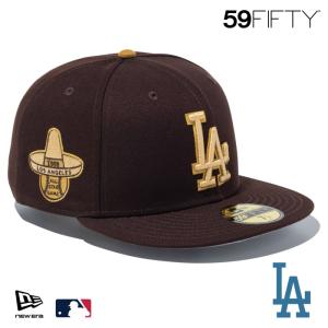 ニューエラ LA キャップ 59FIFTY NEWERA MLB The Brew ザ・ブリュー ロサンゼルス・ドジャース バーントウッド/ブラッシュドブロンズ 15228779