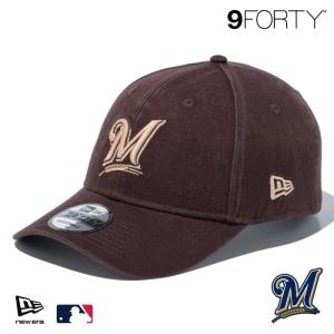 ニューエラ M キャップ 9FORTY NEWERA MLB The Brew ミルウォーキー・ブリュワーズ バーントウッド 15228684 ザ・ブリュー アジャスター