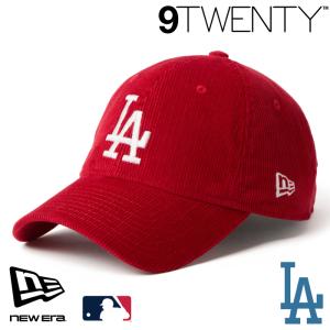 ニューエラ LA ローキャップ 9TWENTY NEWERA MLB Corduroy コーデュロイ ロサンゼルス・ドジャース スカーレット 15137270 レッド