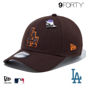 ニューエラ LA キャップ 9FORTY NEWERA MLB Halloween ハロウィン ロサンゼルス・ドジャース バーントウッド/ダークシウィード 15229097 アジャスター