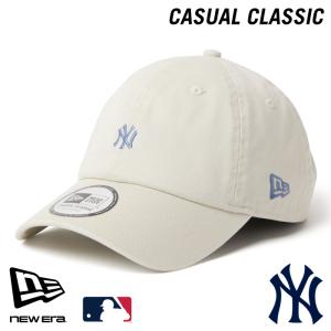 ニューエラ NY ローキャップ CASUAL CLASSIC NEWERA MLB カジュアルクラシック ニューヨーク・ヤンキース Mini Logo ミニロゴ アイボリー 15136946