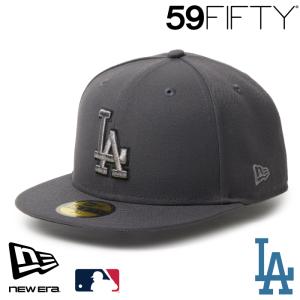 ニューエラ LA キャップ 59FIFTY NEWERA MLB Metallic Pewter メタリックピューター ロサンゼルス・ドジャース グラファイト 15137378