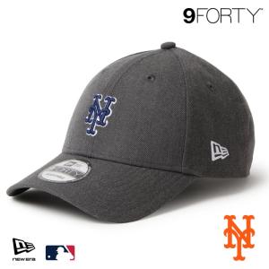 ニューエラ NY キャップ 9FORTY NEWERA MLB Midsize Logo ミッドサイズロゴ ニューヨーク・メッツ ヘザーグラファイト 15137072