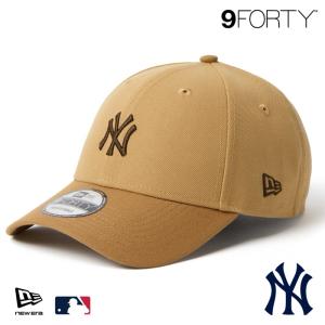 ニューエラ NY キャップ 9FORTY NEWERA MLB Midsize Logo ミッドサイズロゴ ニューヨーク・ヤンキース ブロンズ/ウィート 15137069