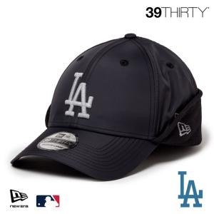 ニューエラ LA キャップ 39THIRTY NEWERA MLB Flip Down フリップダウン Warm Gear Octa オクタ ロサンゼルス・ドジャース ブラック 15125166 撥水