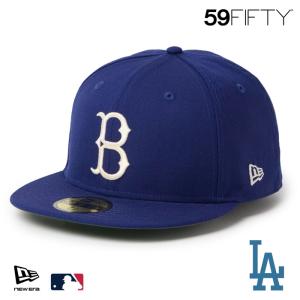 ニューエラ B キャップ 59FIFTY NEWERA MLB Cooperstown ウール ブルックリン・ドジャース ダークロイヤル 15137393