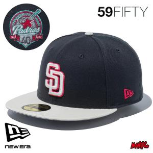 ニューエラ キャップ 59FIFTY MIAMI BEACH NEWERA MLB サンディエゴ パドレス グラファイト クロームバイザー