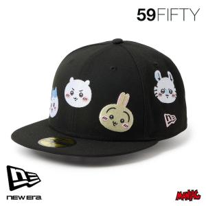 ニューエラ ちいかわ キャップ 59FIFTY NEWERA ちぃかわ キャラオール オーバー ブラック 14864521 メンズ レディース