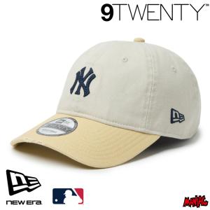 ニューエラ キャップ 9TWENTY NEWERA ニューヨーク・ヤンキース クーパーズタウン Damaged Duck Canvas ストーン ベガスゴールド ホワイト14745076