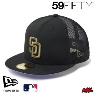 ニューエラ SD キャップ 59FIFTY トラッカー HYDRANGEA  NEWERA サンディエゴ・パドレス ブラック 14745129