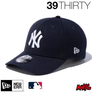 ニューエラ NY キャップ 39THIRTY NEWERA MLB ニューヨーク・ヤンキース チームカラー 13552145 3930 NEYYAN OTC ネイビー 紺 ストレッチ｜maniac