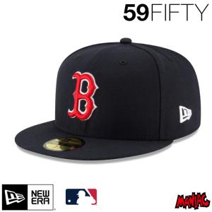 ニューエラ B キャップ 59FIFTY NEWERA MLBオンフィールド ボストン・レッドソックス ゲーム 13555014 ACPERF BOSRED GM ネイビー 紺｜maniac