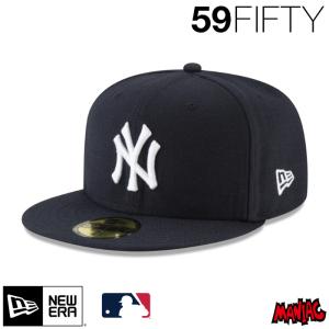 ニューエラ NY キャップ 59FIFTY NEWERA MLBオンフィールド ニューヨーク・ヤンキース ゲーム 13554987 ACPERF NEYYAN GM ネイビー 紺｜maniac