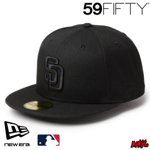 ニューエラ SD キャップ 59FIFTY NEWERA サンディエゴ・パドレス ブラック/ブラック オールブラック 14942684 黒