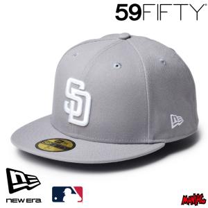 ニューエラ SD キャップ 59FIFTY NEWERA サンディエゴ・パドレス グレー ホワイト 14942683 灰色 白