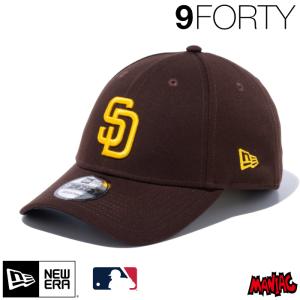 ニューエラ SD キャップ 9FORTY NEWERA MLB サンディエゴ・パドレス チームカラー 13562131 940 AC COLOR SADPAD GAME ブラウン 茶色 アジャスター｜maniac