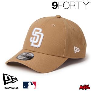 ニューエラ SD キャップ 9FORTY NEWERA MLB サンディエゴ・パドレス カーキ/ホワイト 14942630 ベージュ アジャスター