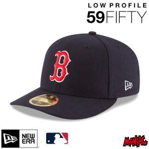 ニューエラ B キャップ ロープロファイル Low Profile LP 59FIFTY NEWERA MLBオンフィールド ボストン・レッドソックス 13554950 ネイビー 紺｜maniac