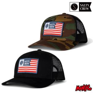 SALTY CREW ソルティークルー SALTYCREW キャップ メンズ 54-910 FREEDOM FLAG RETRO TRUCKER メッシュキャップ 帽子｜maniac