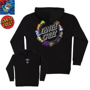 Pokemon &amp; Santa Cruz Power Dot Mens Hoodie BLACK ポケモン サンタクルーズ パワードット パーカー コラボ プルオーバー スウェット スケーター メンズ