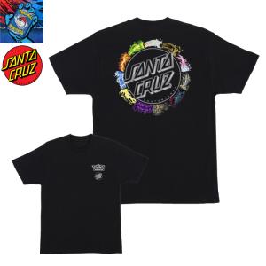 Pokemon &amp; Santa Cruz Power Dot Mens T-Shirt BLACK ポケモン サンタクルーズ パワードット Tシャツ コラボ 半袖 トップス スケーター メンズ 半袖Tシャツ