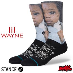 STANCE スタンス ソックス 靴下 メンズ ブランド STANCE SOCKS MISTER CARTER - Black リルウェイン｜maniac