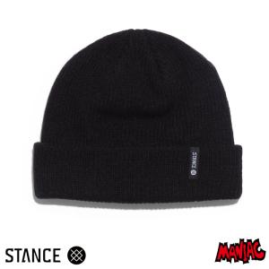 STANCE スタンス ソックス ビーニー ニット帽 ニットキャップ STANCE SOCKS ICON 2 BEANIE - BLACK アイコン2 ブラック 帽子｜maniac