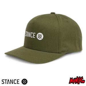 STANCE スタンス ソックス 帽子 キャップ STANCE SOCKS ICON SNAPBACK HAT - MILITARY GREEN アイコン スナップバック ハット ミリタリーグリーン｜maniac