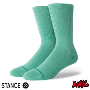 STANCE スタンス ソックス 靴下 メンズ ブランド STANCE SOCKS ICON - Turquoise｜maniac