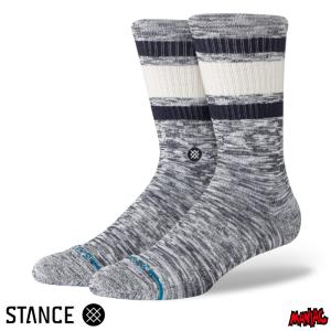 STANCE スタンス ソックス 靴下 メンズ ブランド STANCE SOCKS SLUB BOYD CREW - BLUE