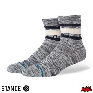STANCE スタンス クオーターソックス 靴下 メンズ ブランド STANCE SOCKS SLUB BOYD QTR - BLUE スケーターソックス