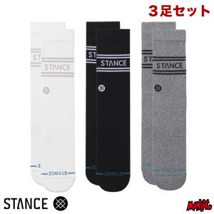 STANCE スタンス ソックス 靴下 メンズ ブランド STANCE SOCKS VITAL 3 PACK CREW - MULTI ３足セット