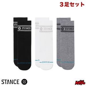 STANCE スタンス クオーターソックス 靴下 メンズ ブランド STANCE SOCKS VITAL QUARTER 3 PACK - MULTI ３足セット スケーターソックス