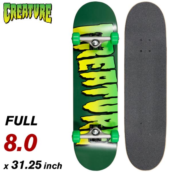 スケボー コンプリート スケートボード CREATURE クリエーチャー LOGO ８.０” FUL...