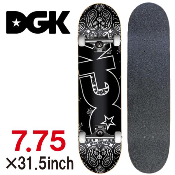 DGK ディージーケー PAISLEY ペイズリー 7.75 コンプリート スケボー