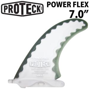 ロングボード用センターフィン PROTECK FIN(プロテック フィン) POWER FLEX 7” パワーフレックス クリアー/スモーク｜maniac