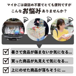 レジカゴが丸ごと入る レジカゴバッグ 保冷 自...の詳細画像2