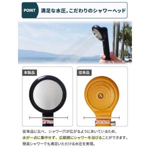 ポータブルシャワー アウトドア シャワー 充電...の詳細画像5