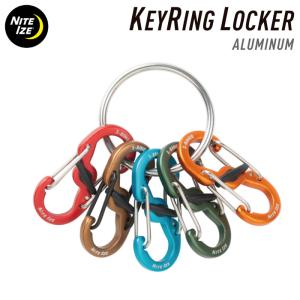 NITEIZE ナイトアイズ キーリングロッカー アルミニウム KEYRING LOCKER ALUMINUM キーラック S-BINER エスビナー Sビナー マイクロロック｜maniac